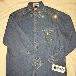Christine Alexander denim button down!